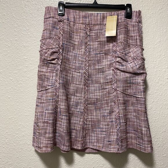 To the max skirt Medium M 6 purple pink pockets layered Tweeted an - Picture 1 of 10